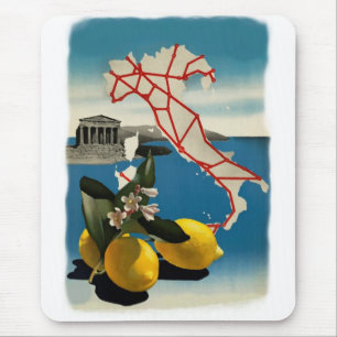 Vertical Mousepad do viagem de Italia do vintage