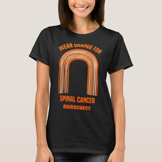 Veste Laranja Para Camisa de Conscientização do Câ (Frente)
