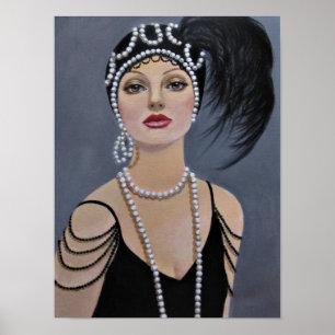 Vestido acima para a noite, poster