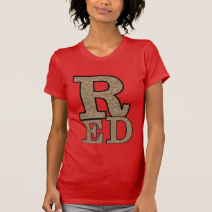 Vestido alternativo vermelho do t-shirt do roupa