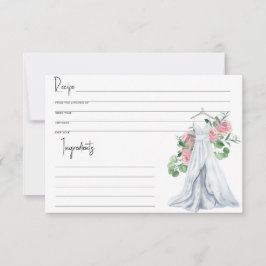 Vestido de casamento - Chá de panela, Cartão de re