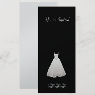 Vestido de casamento com convites do diamante