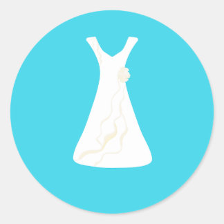 Vestido de casamento em autocolante minimalista az