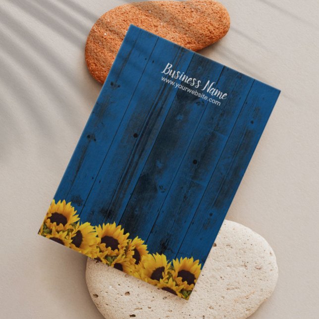 Vestígio Marinho de girassol russo Madeira azul (Criador carregado)