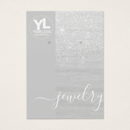 Vestígios Longos Mostram Glicor Silver Glitter Gla