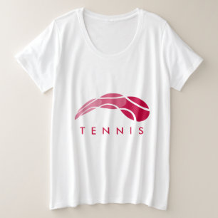 Vestuário de tênis para uso feminino e camiseta
