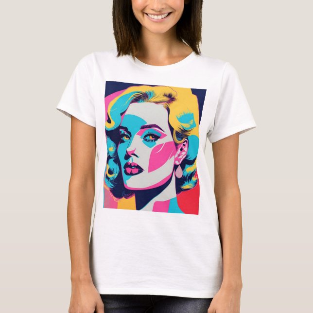 Vestuário Wan, T-shirt pop art (Frente)