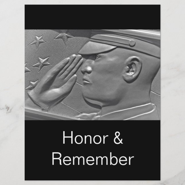 Veteran Hero Honor Salute Flyer Modelo (Frente)