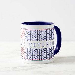 "VETERANO AMERICANO" Caneca Navy Combo