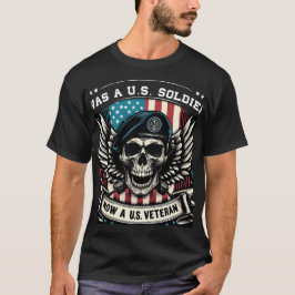 "Veterano dos EUA" T-Shirt Patriótico