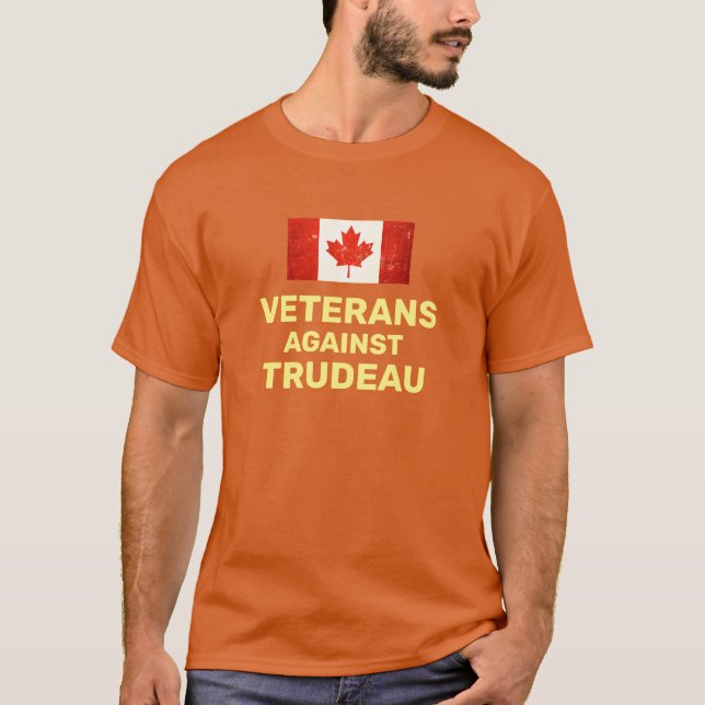 VETERANOS CONTRA TRUDEAU T-SHIRT (Frente)
