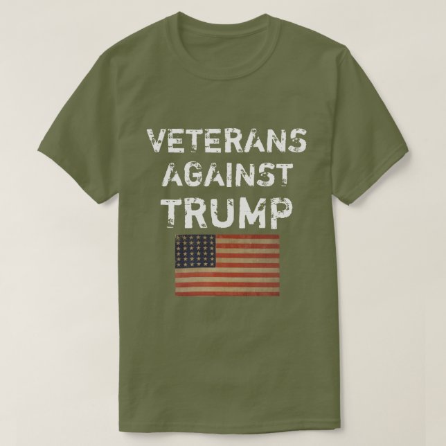 Veteranos Contra Trump T-Shirt (Frente do Design)