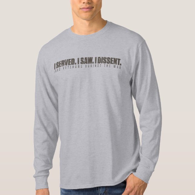Veteranos de Iraque contra a camisa da guerra (Frente)