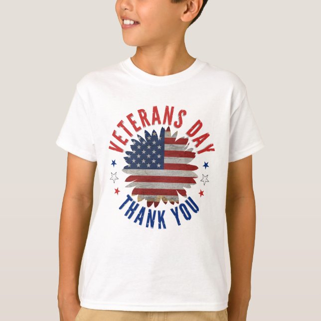 VETERANS DAY OBRIGADO AO T-Shirt (Frente)