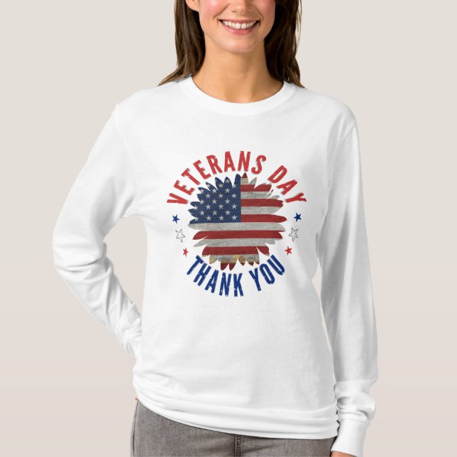 VETERANS DAY OBRIGADO AO T-Shirt (Frente)