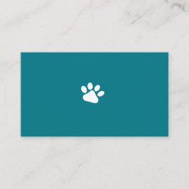 Veterinarian dog paw ı cartão de visita