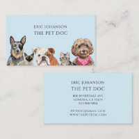 Veterinário Pet Doctor Cartão de visita