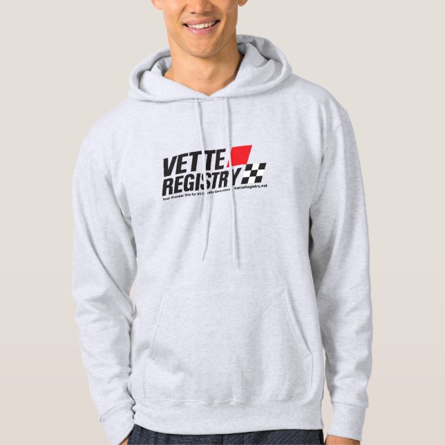 Vette Registry Men's Hoodie Pullover Sweatshirt (Frente)