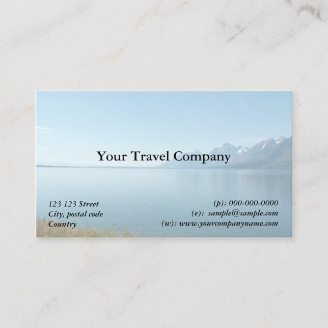 Viagem agência cartão de visita (Frente)