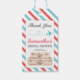 Viagem Airline Chá de panela Favor de Etiquetas de