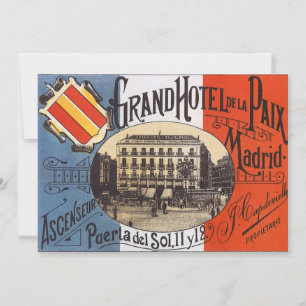 Viagem Antiga, Grande Hotel Paix, Madrid, Espanha
