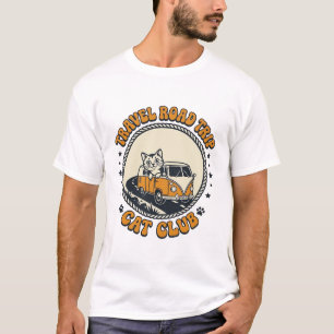 Viagem Camisa de Arte para Amante de Gato de Estim