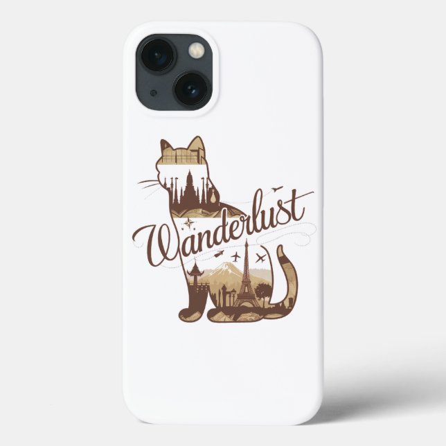 Viagem Cat World Landmarks capas de iphone: anderl (Verso)