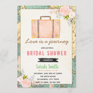 Viagem da falta à Sra. convite