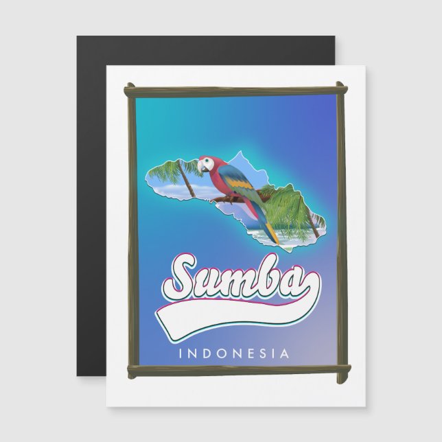 Viagem da Ilha Sumba da Indonésia (Frente/Verso)
