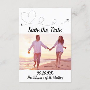 Viagem de avião - 3x5 Guarde o Convite de Data