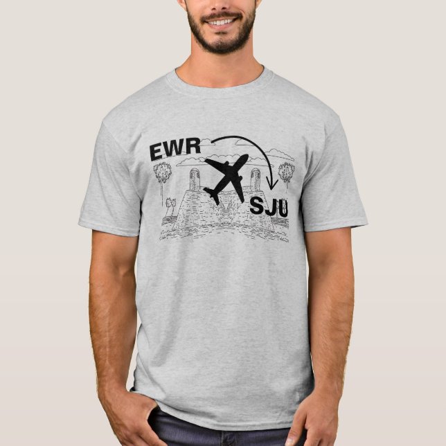 Viagem de camisa para San Juan Porto Rico (Frente)