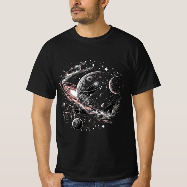 Viagem de t-shirt ao Cosmos (Frente)