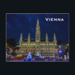 Viagem de Turismo Vintage Viena - Adicionar Cartão<br><div class="desc">É uma bela visão artística da construção da arquitetura da Áustria de Viena. É o melhor anúncio para a viagem de Viena na Áustria.</div>