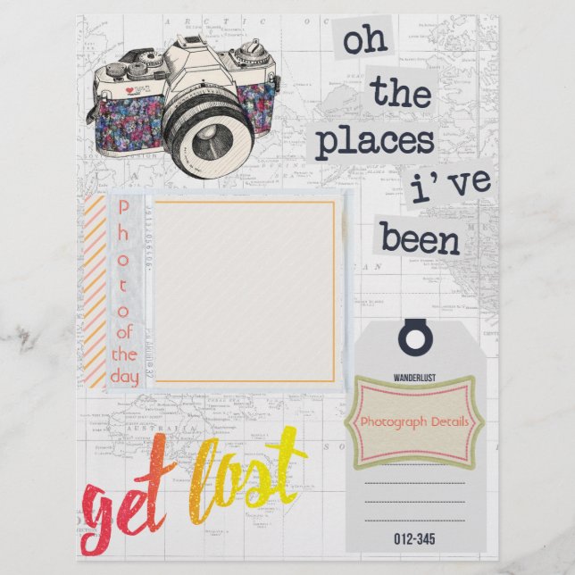 Viagem Diário "Imagem Do Dia" HorizontalPage (Frente)