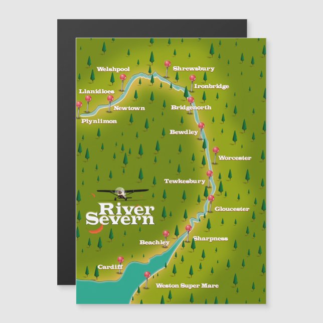 Viagem do River Severn Wales England (Frente/Verso)