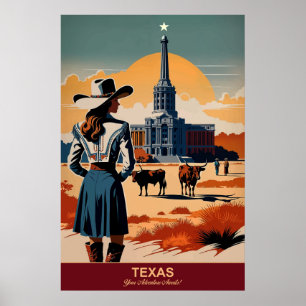 Viagem do Texas: Sua aventura aguarda o Poster de