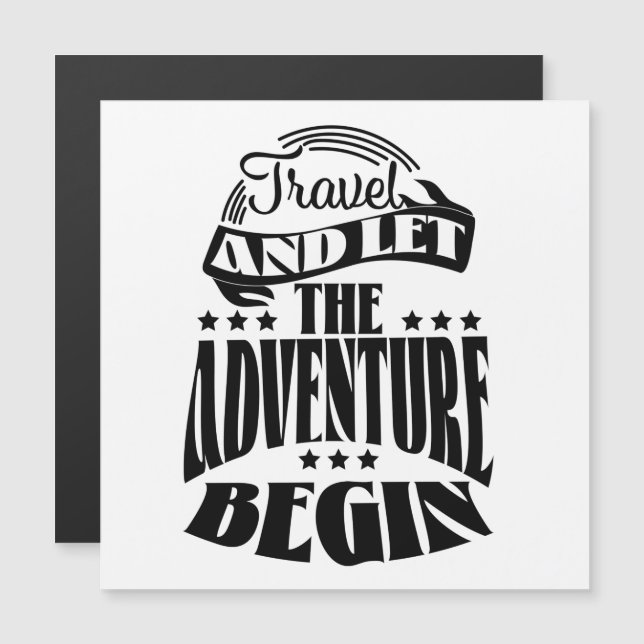 Viagem e deixe a aventura começar (Frente/Verso)