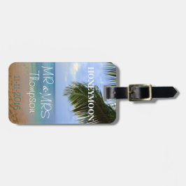 Viagem | Etiqueta de Bagagem | Lua de mel | Sr. e