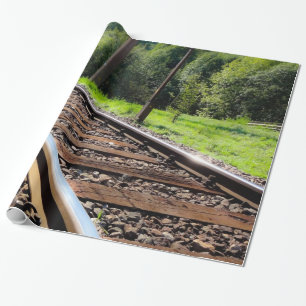 viagem ferroviária, papel de embrulho