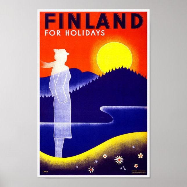 Viagem Findland - poster histórico (Frente)