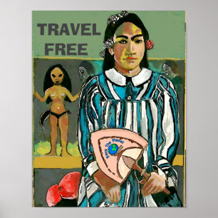 Viagem Islands Free, editar texto, Poster