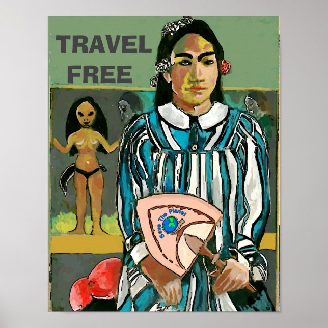 Viagem Islands Free, editar texto, Poster (Frente)