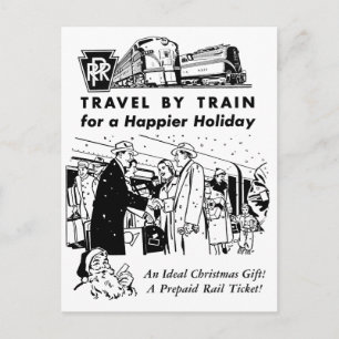 Viagem pelo cartão da estrada de ferro de