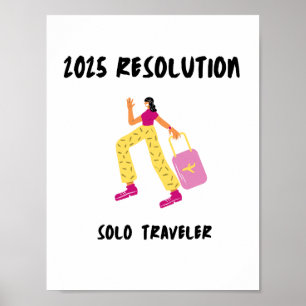 Viagem, ponto 2025 Resolução Solo traveler Poster