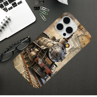 Viagem Retro Trem a Vapor Personalizado Vintage