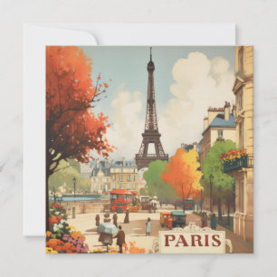 Viagens vintage da Torre Eifel de Paris
