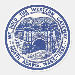 Viagens vintage de autocolante Mala do túnel do co