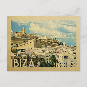 Viagens vintage de cartão postal Ibiza