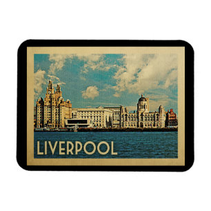 Viagens vintage de íman do Liverpool