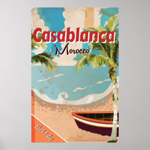 Viagens vintage de poster de Casablanca